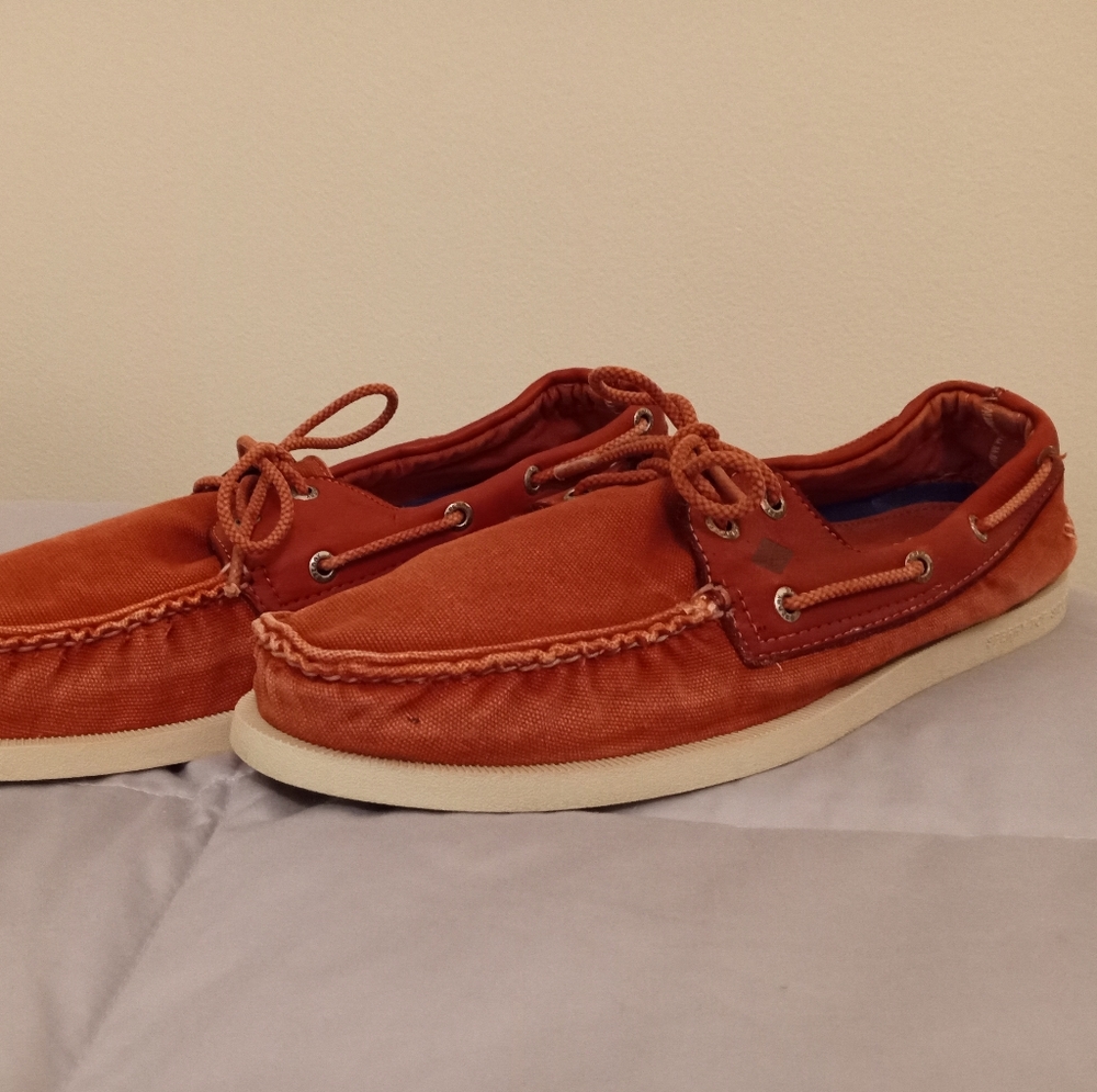Sperry Top-sider Authentic Original 2 eye boat shoes weathered canvas
